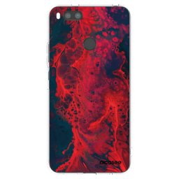 Átlátszó szilikon tok az alábbi mobiltelefonokra Xiaomi Mi A1 Global - Organic red