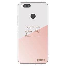 Átlátszó szilikon tok az alábbi mobiltelefonokra Xiaomi Mi A1 Global - You create your own opportunities