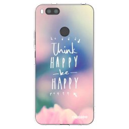 Átlátszó szilikon tok az alábbi mobiltelefonokra Xiaomi Mi A1 Global - Think happy be happy
