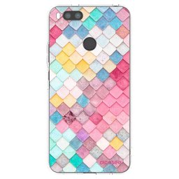 Átlátszó szilikon tok az alábbi mobiltelefonokra Xiaomi Mi A1 Global - Colorful roof