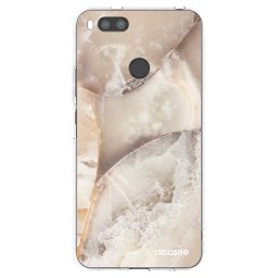Átlátszó szilikon tok az alábbi mobiltelefonokra Xiaomi Mi A1 Global - Cream marble