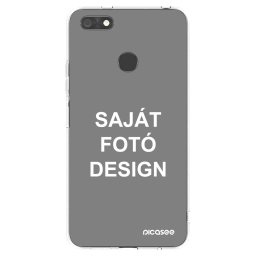 Átlátszó szilikon tok az alábbi mobiltelefonokra Huawei P9 Lite Mini - Saját fotó/motívum