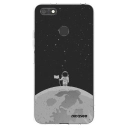 Átlátszó szilikon tok az alábbi mobiltelefonokra Huawei P9 Lite Mini - Astronaut