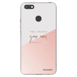 Átlátszó szilikon tok az alábbi mobiltelefonokra Huawei P9 Lite Mini - You create your own opportunities