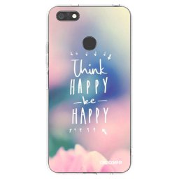 Átlátszó szilikon tok az alábbi mobiltelefonokra Huawei P9 Lite Mini - Think happy be happy