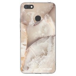 Átlátszó szilikon tok az alábbi mobiltelefonokra Huawei P9 Lite Mini - Cream marble