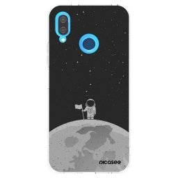 Átlátszó szilikon tok az alábbi mobiltelefonokra Huawei P20 Lite - Astronaut
