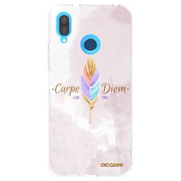 Átlátszó szilikon tok az alábbi mobiltelefonokra Huawei P20 Lite - Carpe Diem