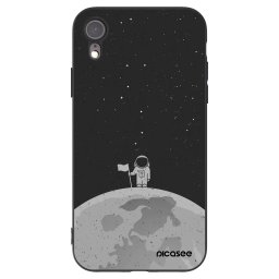 Fekete szilikon tok az alábbi mobiltelefonokra Apple iPhone XR - Astronaut