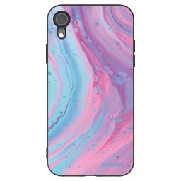 Fekete szilikon tok az alábbi mobiltelefonokra Apple iPhone XR - Pink liquid