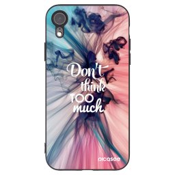 Fekete szilikon tok az alábbi mobiltelefonokra Apple iPhone XR - Don't think TOO much