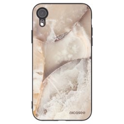 Fekete szilikon tok az alábbi mobiltelefonokra Apple iPhone XR - Cream marble