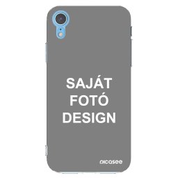 Átlátszó szilikon tok az alábbi mobiltelefonokra Apple iPhone XR - Saját fotó/motívum
