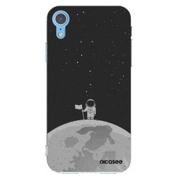 Átlátszó szilikon tok az alábbi mobiltelefonokra Apple iPhone XR - Astronaut