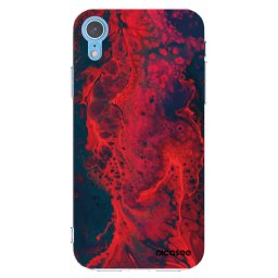 Átlátszó szilikon tok az alábbi mobiltelefonokra Apple iPhone XR - Organic red