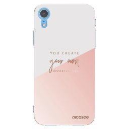 Átlátszó szilikon tok az alábbi mobiltelefonokra Apple iPhone XR - You create your own opportunities