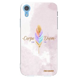 Átlátszó szilikon tok az alábbi mobiltelefonokra Apple iPhone XR - Carpe Diem