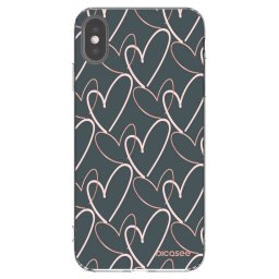 Átlátszó szilikon tok az alábbi mobiltelefonokra Apple iPhone XS Max - Lots of love