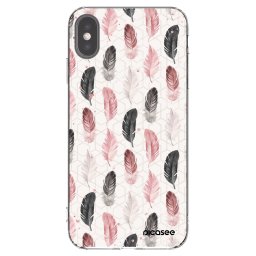 Átlátszó szilikon tok az alábbi mobiltelefonokra Apple iPhone XS Max - Feather 2