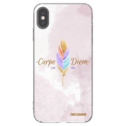 Átlátszó szilikon tok az alábbi mobiltelefonokra Apple iPhone XS Max - Carpe Diem