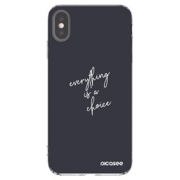Átlátszó szilikon tok az alábbi mobiltelefonokra Apple iPhone XS Max - Everything is a choice
