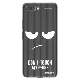 Átlátszó szilikon tok az alábbi mobiltelefonokra Honor 10 - Don't Touch My Phone