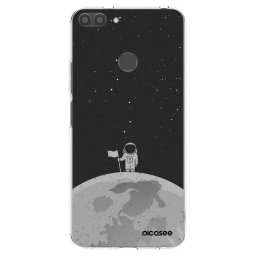 Átlátszó szilikon tok az alábbi mobiltelefonokra Huawei P Smart - Astronaut