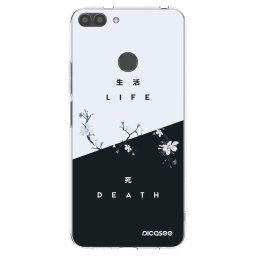 Átlátszó szilikon tok az alábbi mobiltelefonokra Huawei P Smart - Life - Death