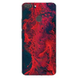 Átlátszó szilikon tok az alábbi mobiltelefonokra Huawei P Smart - Organic red