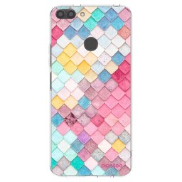 Átlátszó szilikon tok az alábbi mobiltelefonokra Huawei P Smart - Colorful roof