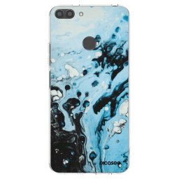 Átlátszó szilikon tok az alábbi mobiltelefonokra Huawei P Smart - Organic blue