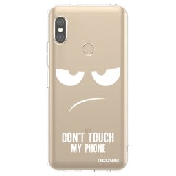 Átlátszó szilikon tok az alábbi mobiltelefonokra Xiaomi Redmi Note 5 Global - Don't Touch My Phone