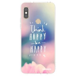 Átlátszó szilikon tok az alábbi mobiltelefonokra Xiaomi Redmi Note 5 Global - Think happy be happy