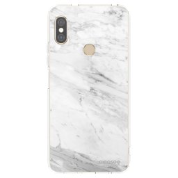 Átlátszó szilikon tok az alábbi mobiltelefonokra Xiaomi Redmi Note 5 Global - White marble