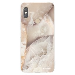 Átlátszó szilikon tok az alábbi mobiltelefonokra Xiaomi Redmi Note 5 Global - Cream marble