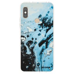 Átlátszó szilikon tok az alábbi mobiltelefonokra Xiaomi Redmi Note 5 Global - Organic blue