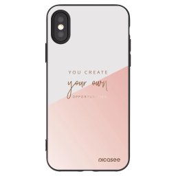 Fekete szilikon tok az alábbi mobiltelefonokra Apple iPhone X/XS - You create your own opportunities