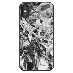 Fekete szilikon tok az alábbi mobiltelefonokra Apple iPhone X/XS - Chrome