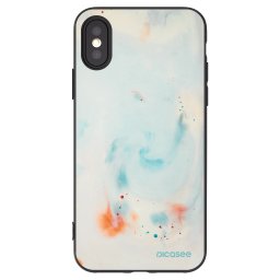 Fekete szilikon tok az alábbi mobiltelefonokra Apple iPhone X/XS - Splash