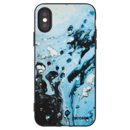 Fekete szilikon tok az alábbi mobiltelefonokra Apple iPhone X/XS - Organic blue