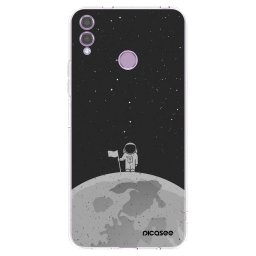 Átlátszó szilikon tok az alábbi mobiltelefonokra Honor 8X - Astronaut