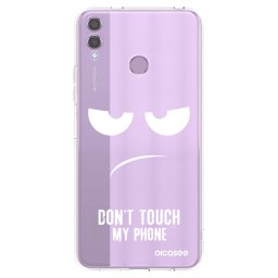 Átlátszó szilikon tok az alábbi mobiltelefonokra Honor 8X - Don't Touch My Phone