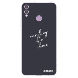 Átlátszó szilikon tok az alábbi mobiltelefonokra Honor 8X - Everything is a choice
