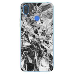Átlátszó szilikon tok az alábbi mobiltelefonokra Huawei Nova 3 - Chrome