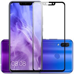 3x 3D üvegfólia kerettel az alábbi mobiltelefonokra Huawei Nova 3i - fekete - 2+1 ingyen