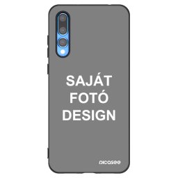 Fekete szilikon tok az alábbi mobiltelefonokra Huawei P20 Pro - Saját fotó/motívum