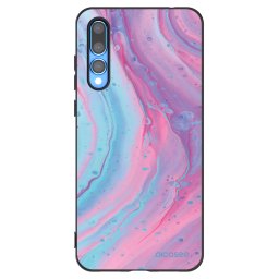 Fekete szilikon tok az alábbi mobiltelefonokra Huawei P20 Pro - Pink liquid