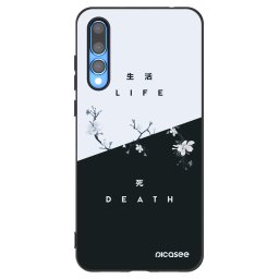 Fekete szilikon tok az alábbi mobiltelefonokra Huawei P20 Pro - Life - Death