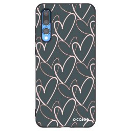 Fekete szilikon tok az alábbi mobiltelefonokra Huawei P20 Pro - Lots of love