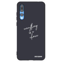 Fekete szilikon tok az alábbi mobiltelefonokra Huawei P20 Pro - Everything is a choice